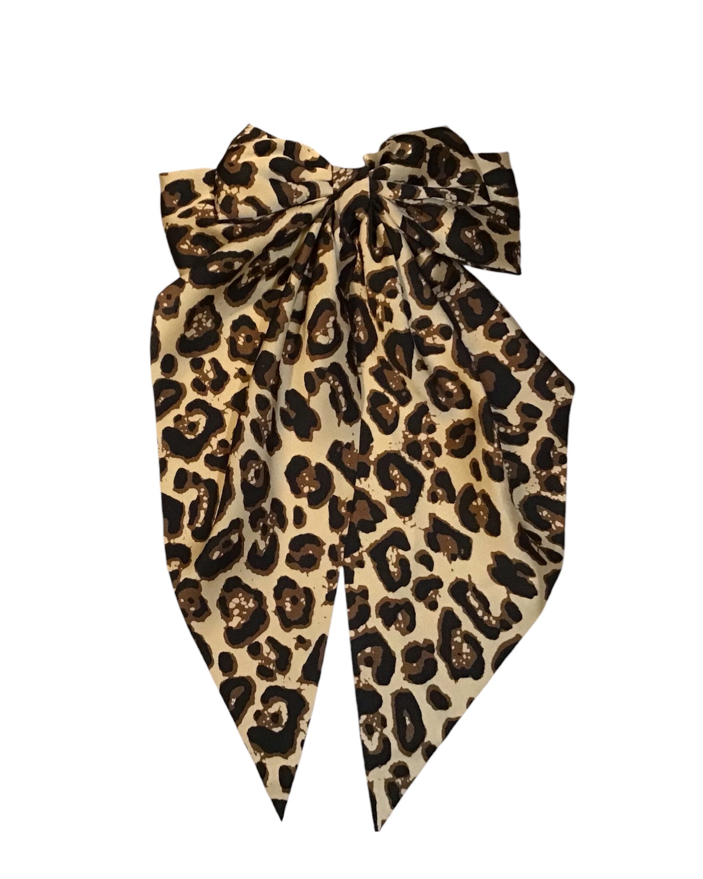 LINDIE. Silky Long Tail Double Bow Hair Clip