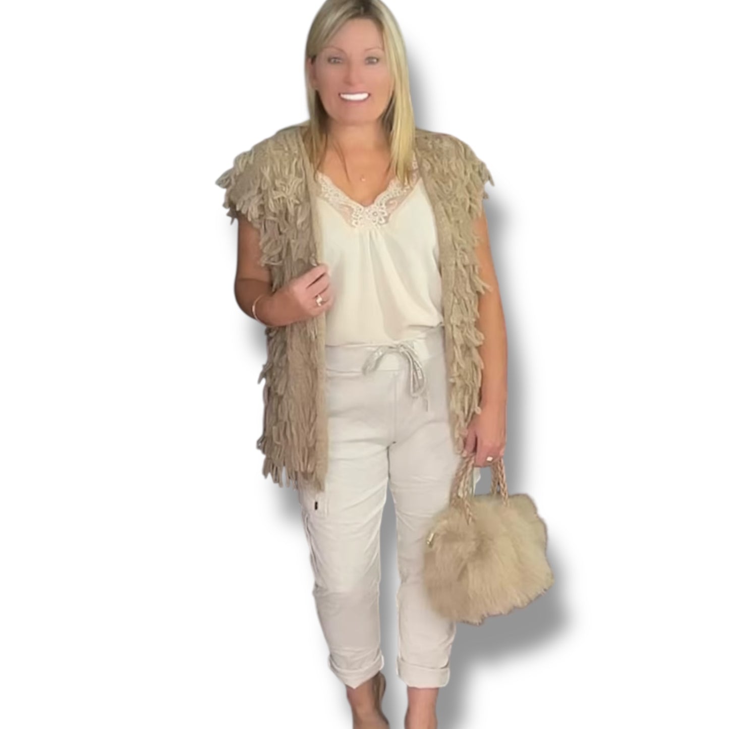 Loop Knitted Waistcoat (Millie)
