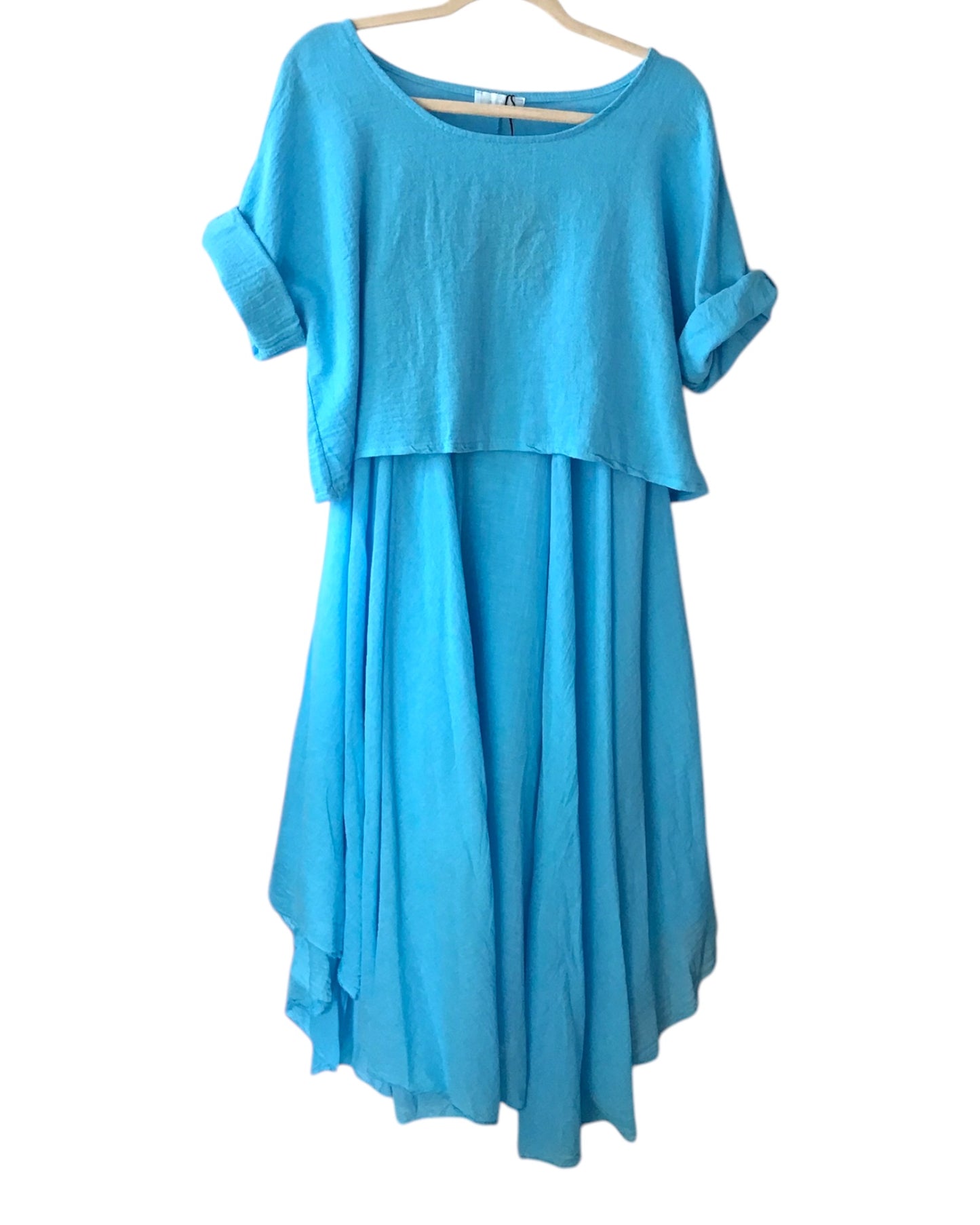 Molly. Floaty Cotton Dress & Crop Top