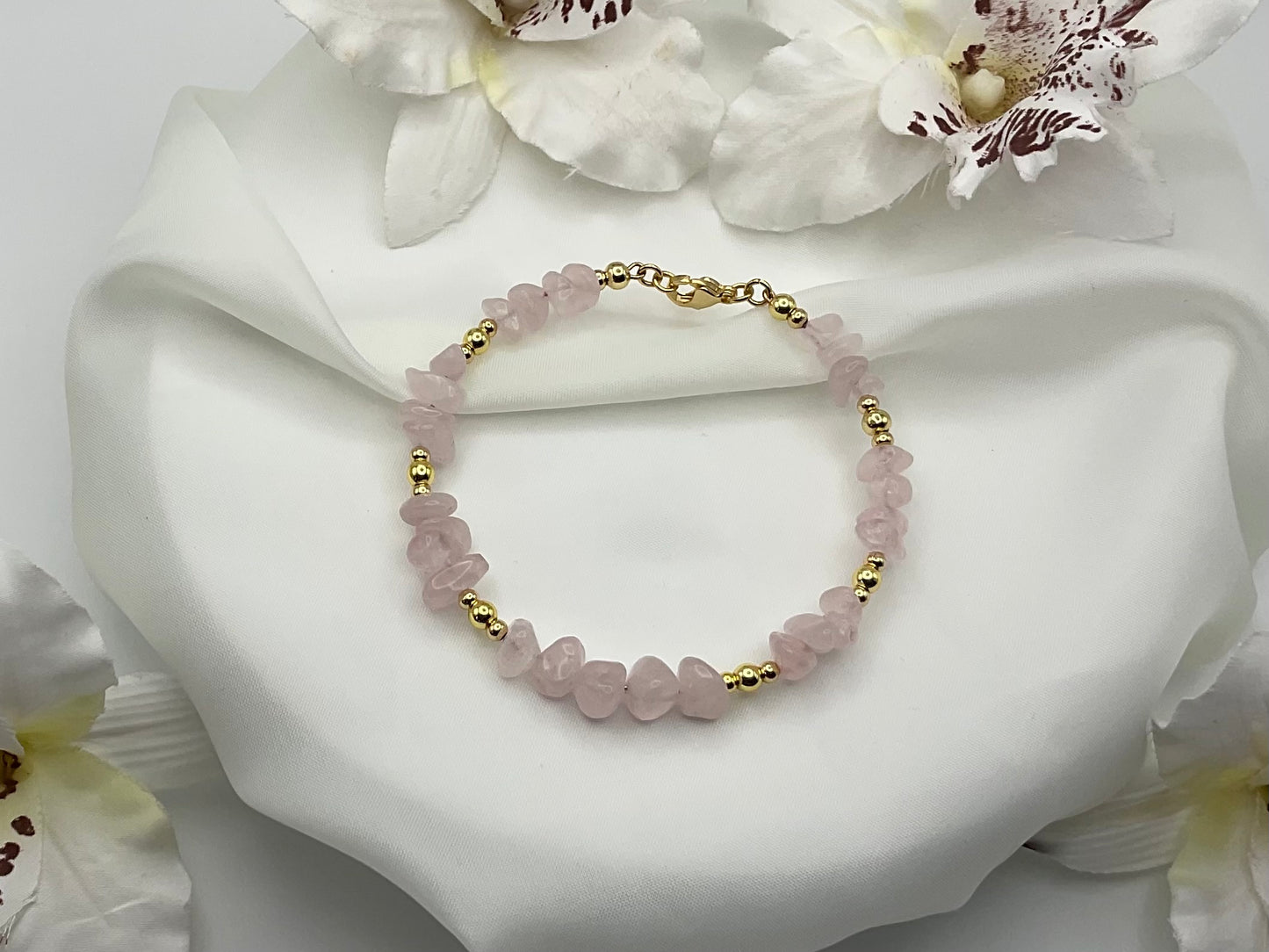 Harmony Crystal Bangle – Rose Quartz