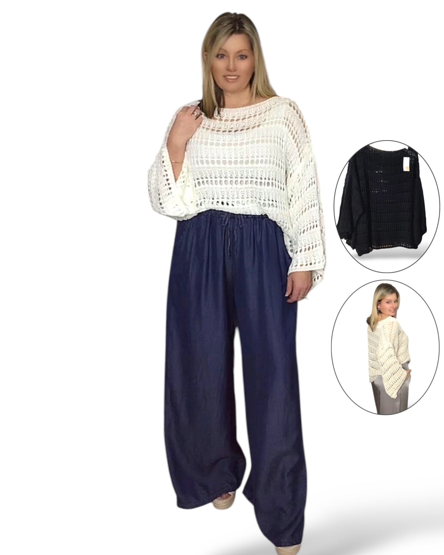 May. Crochet Bell Sleeve Jumper