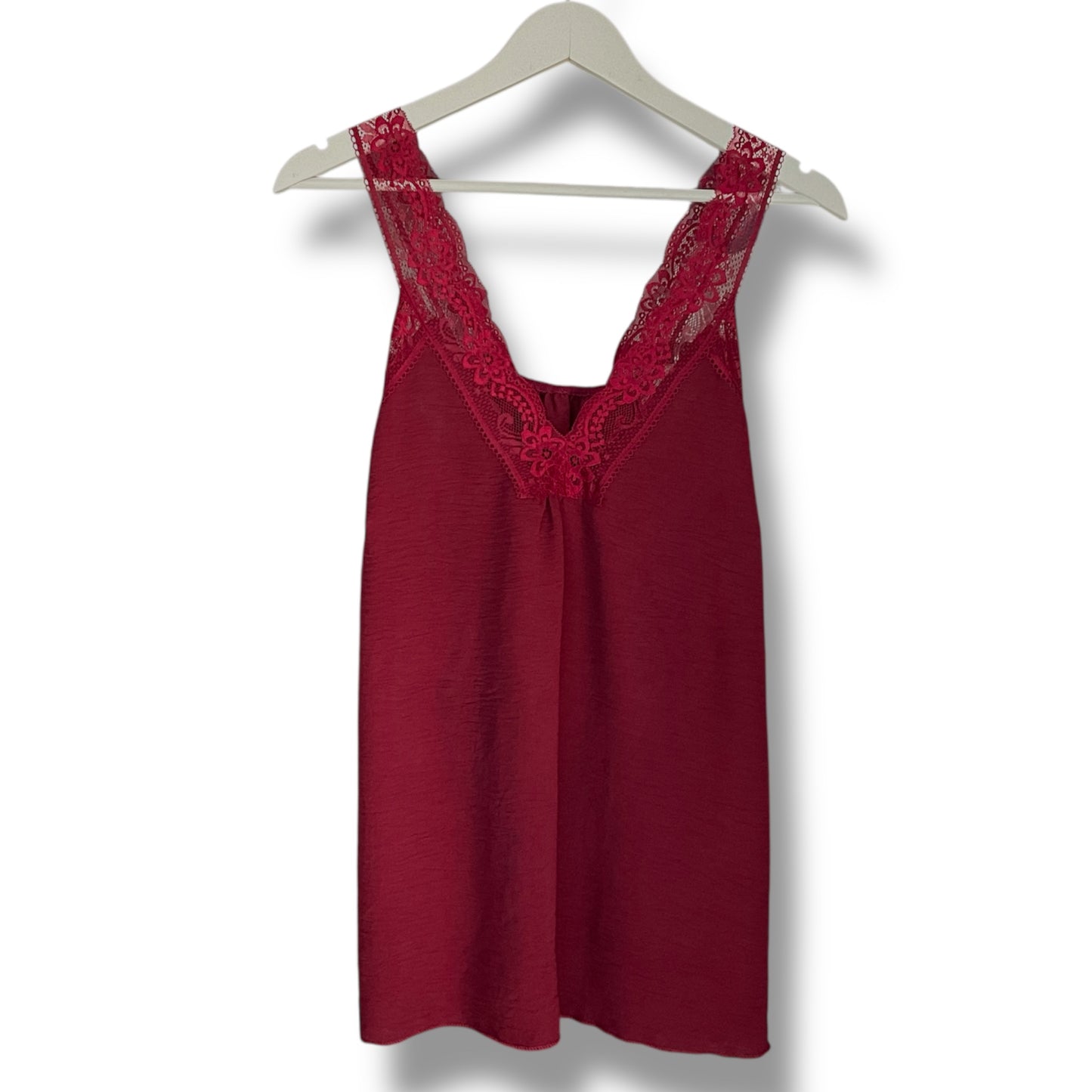 Tori. Lace Trim Vest Camisole Top