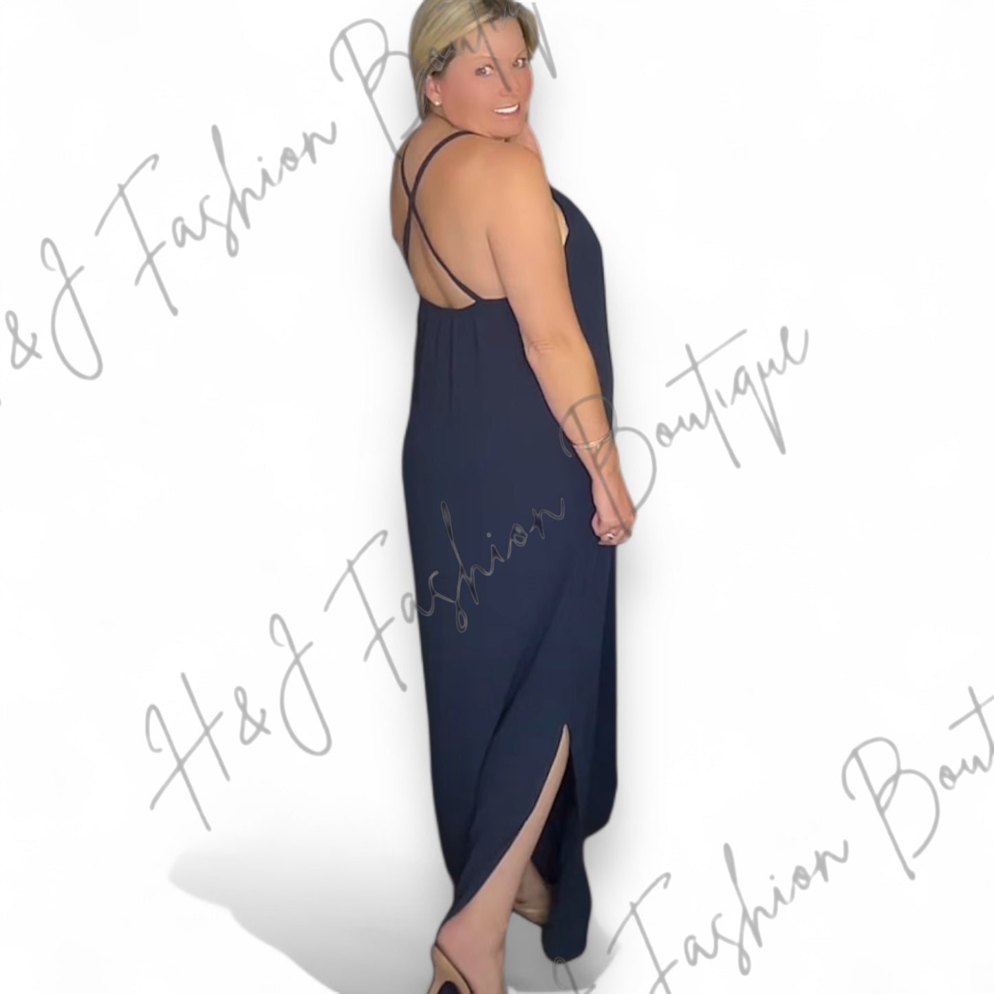 Margot Cross Strap Maxi Dress