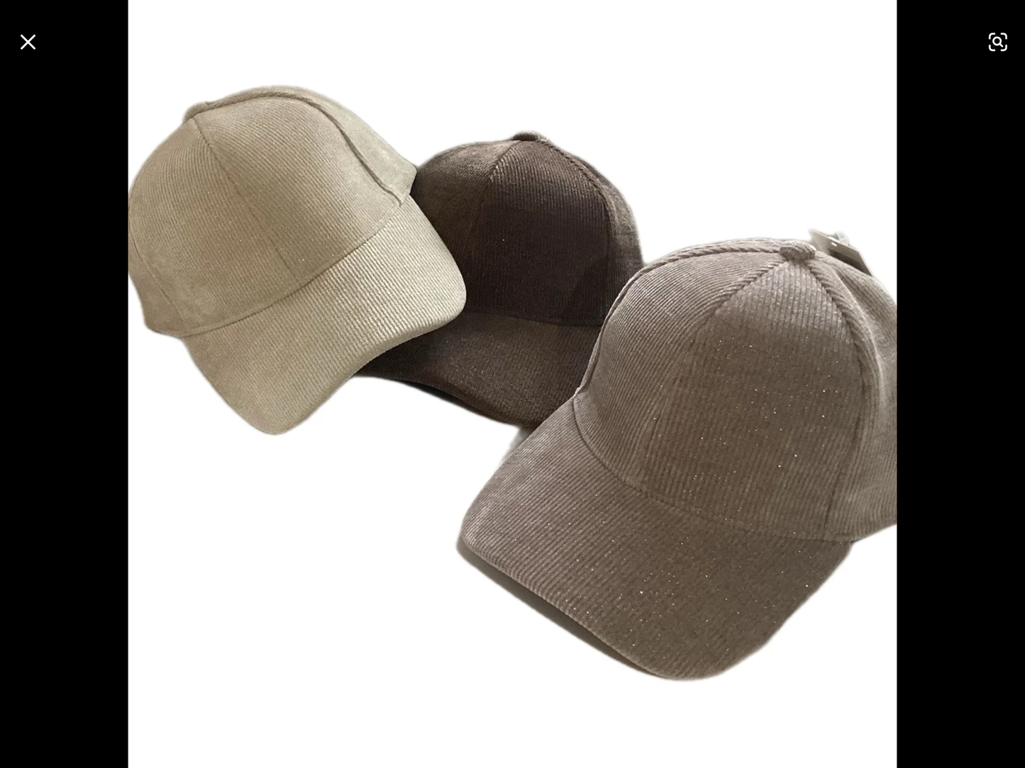 Stevie. Corduroy Shimmer Cap.