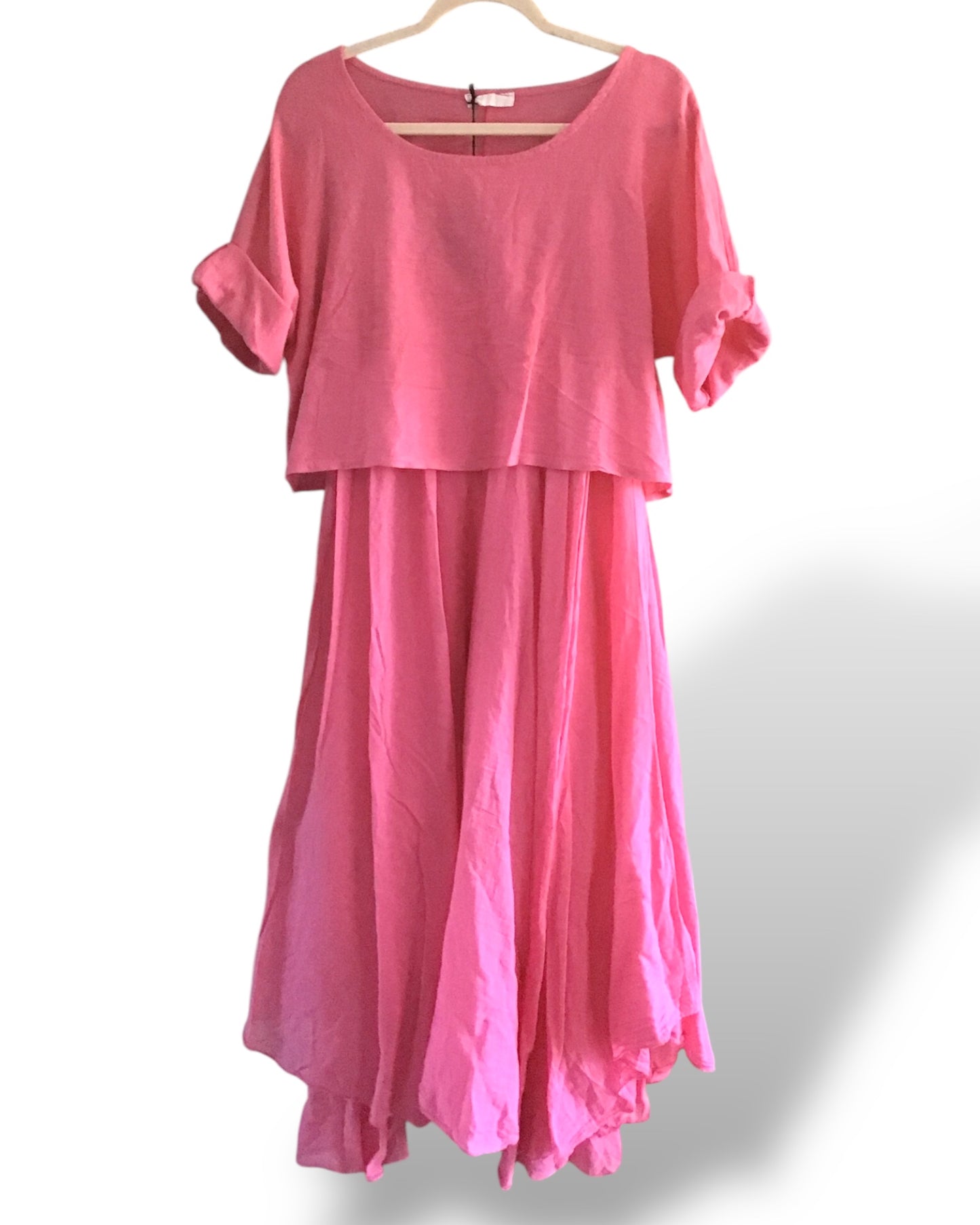 Molly. Floaty Cotton Dress & Crop Top