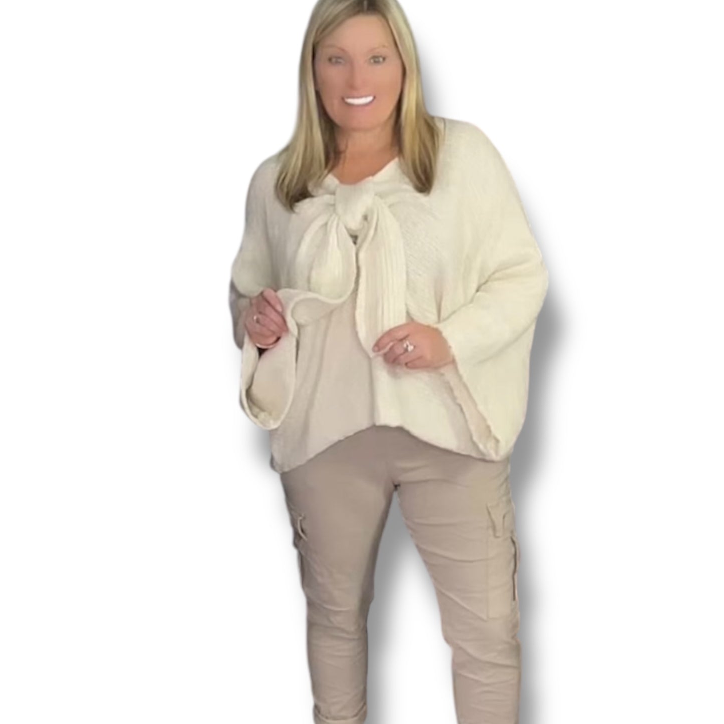 Bow Front Knitted Jumper (Andi)