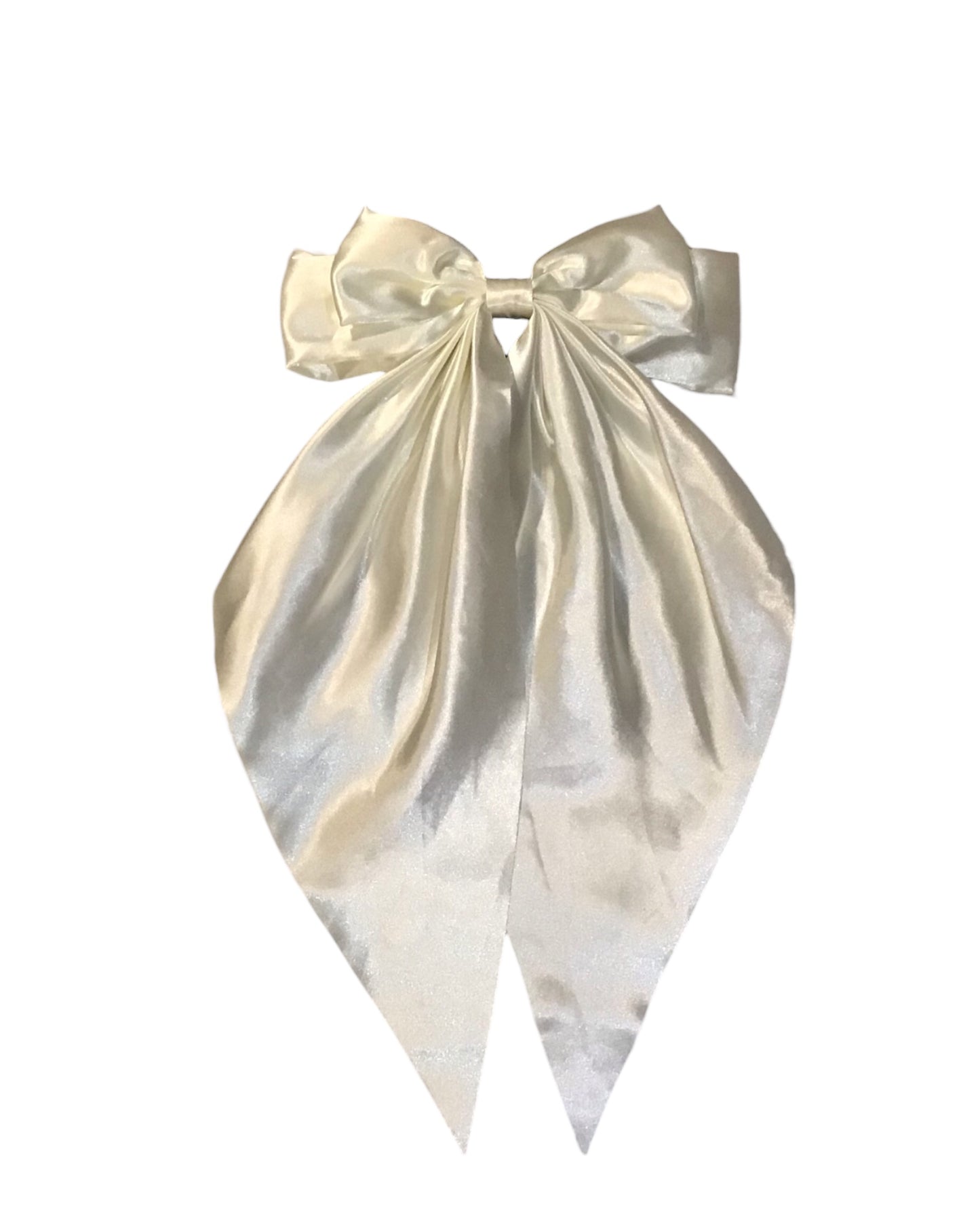 LINDIE. Silky Long Tail Double Bow Hair Clip