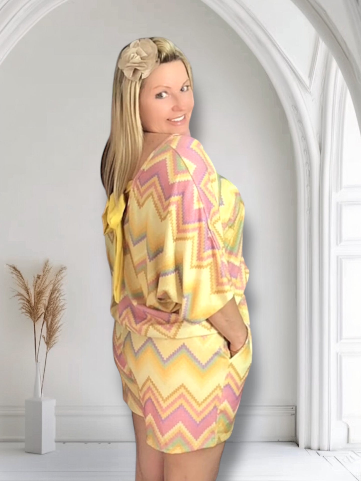 Tazmin Zigzag Shorts & Top Co-Ord Set
