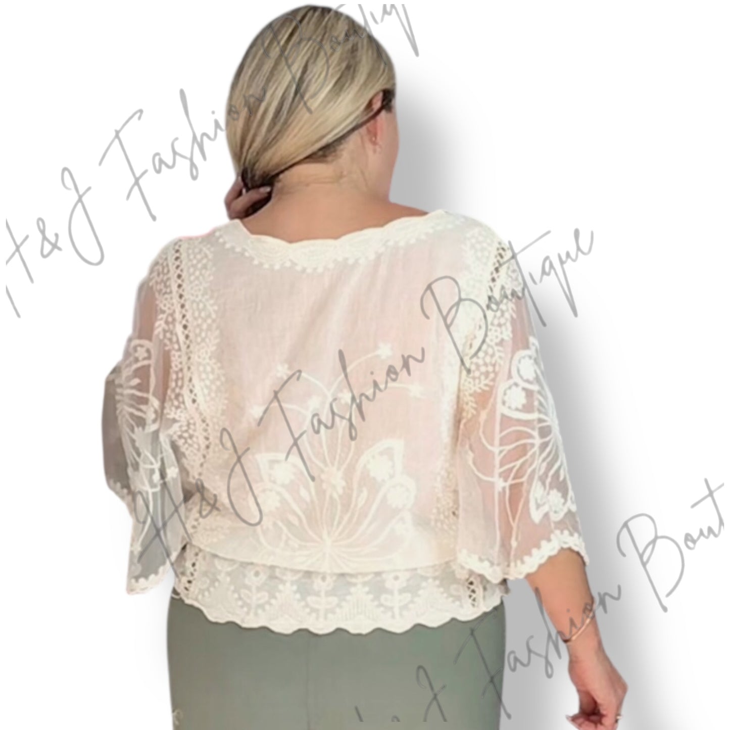 Bryce Lace Style Butterfly Top