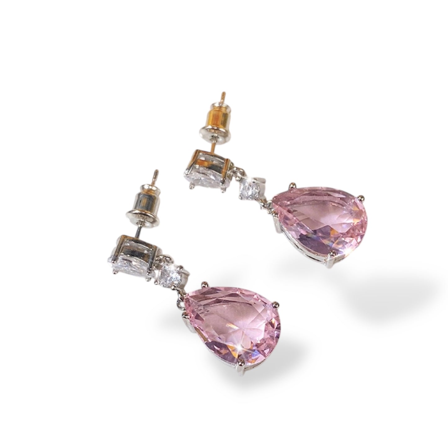 Pink Drop Earrings
