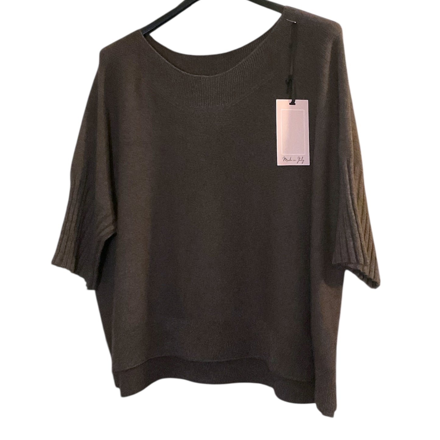 Loose Fit Sweater with 3/4 Sleeves