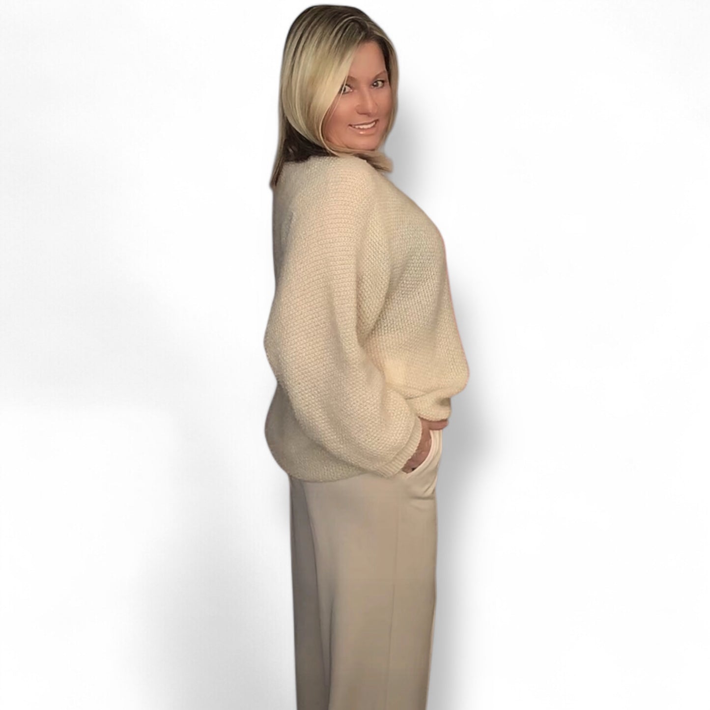 Super Sort V Neck Jumper (Silvia)