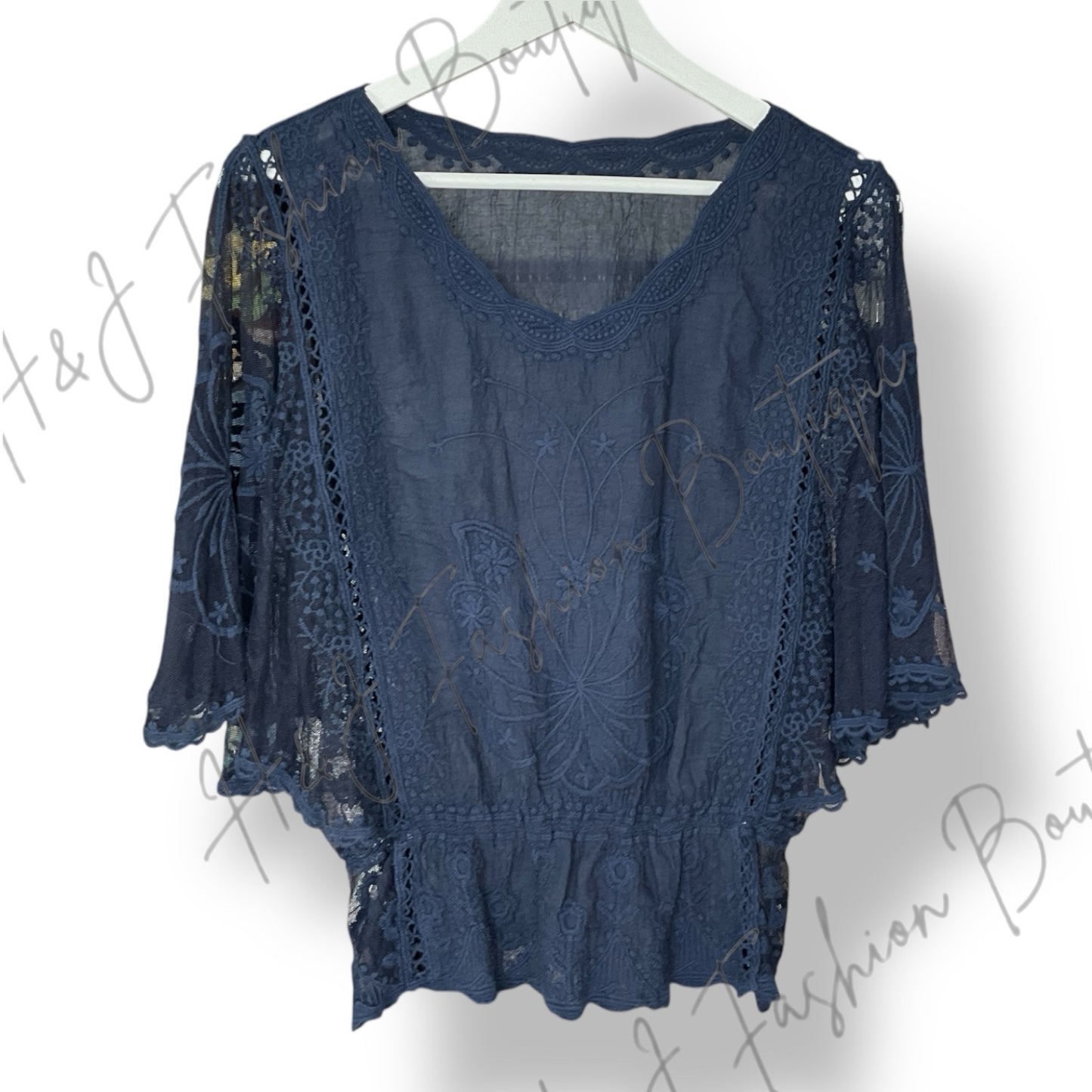Bryce Lace Style Butterfly Top