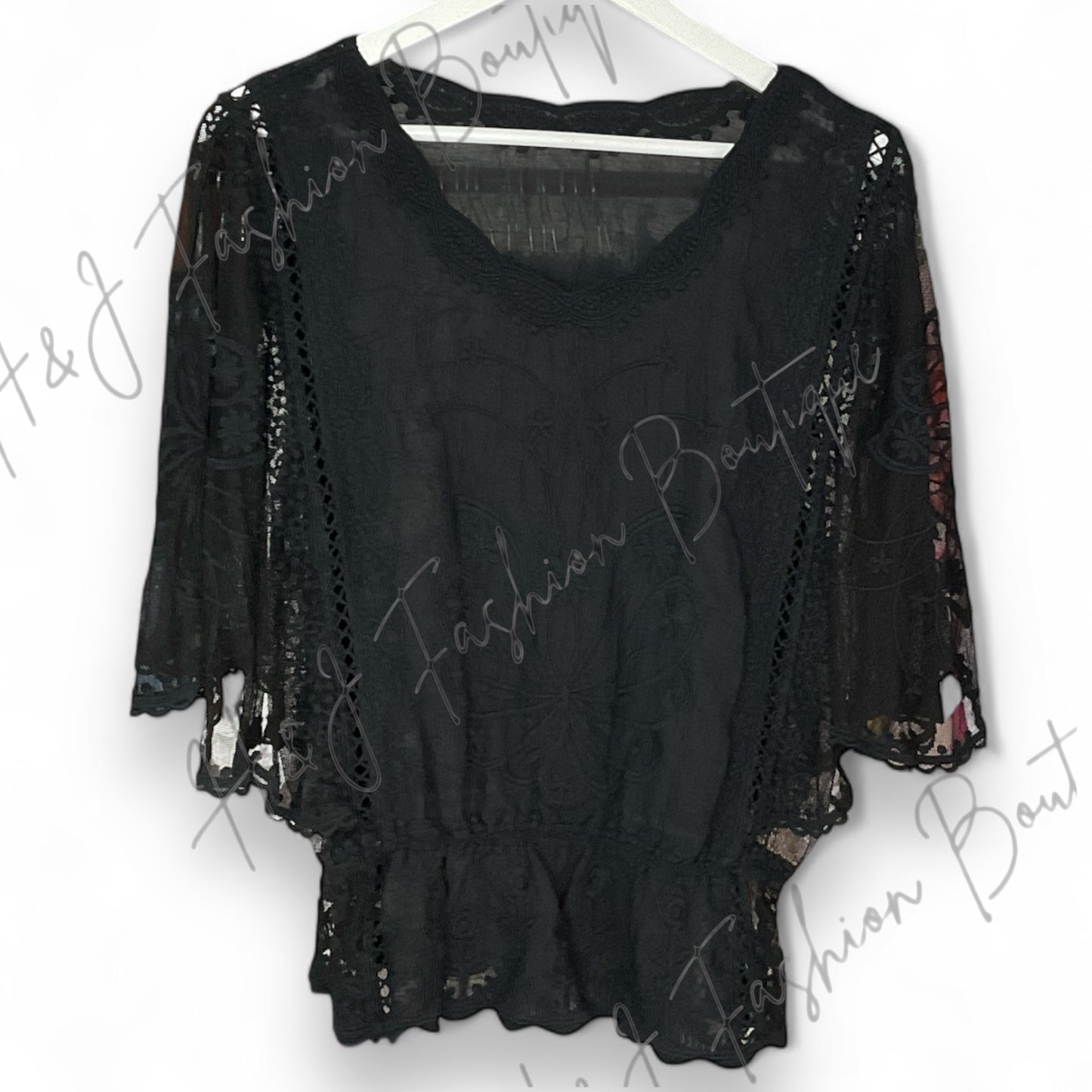 Bryce Lace Style Butterfly Top