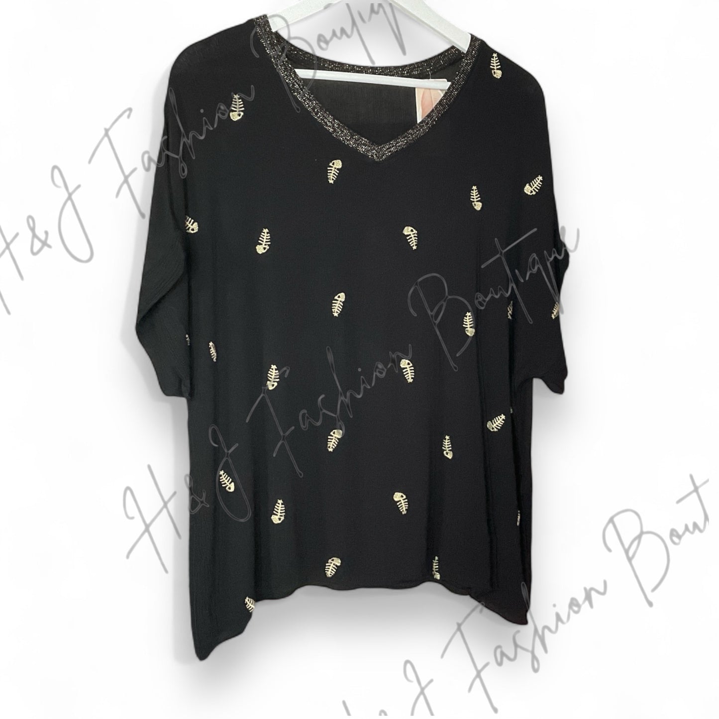 Lottie Golden Fish T Shirt Top