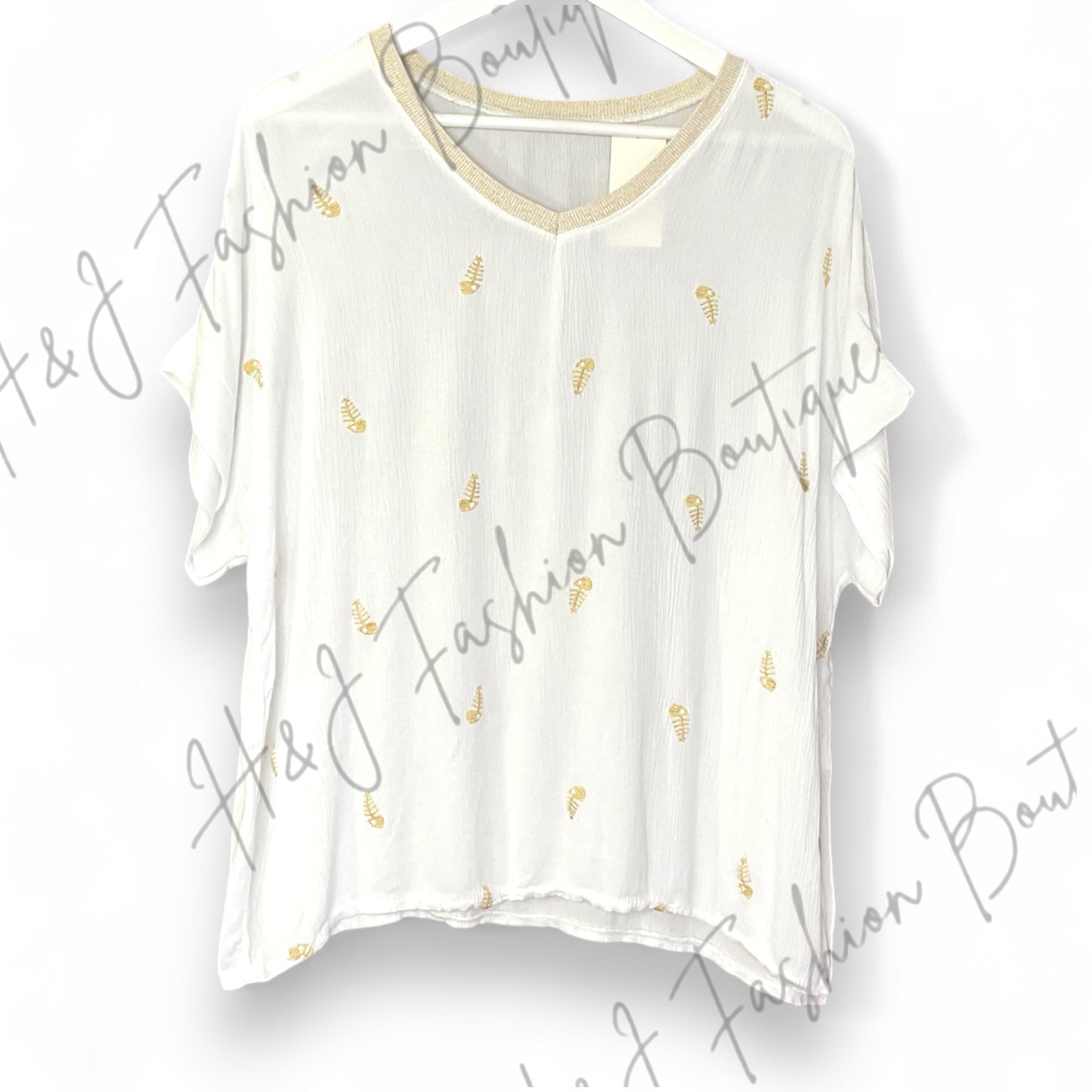 Lottie Golden Fish T Shirt Top