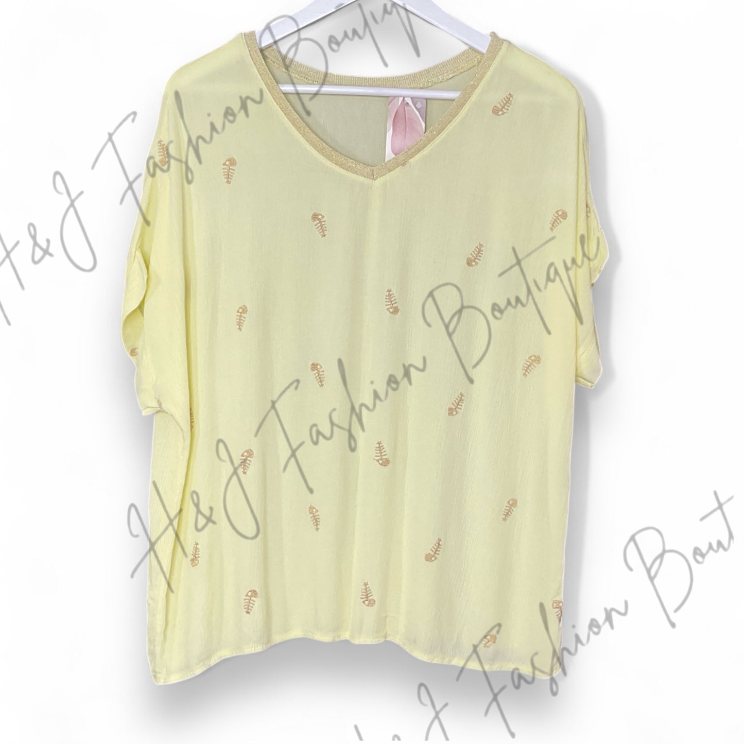 Lottie Golden Fish T Shirt Top