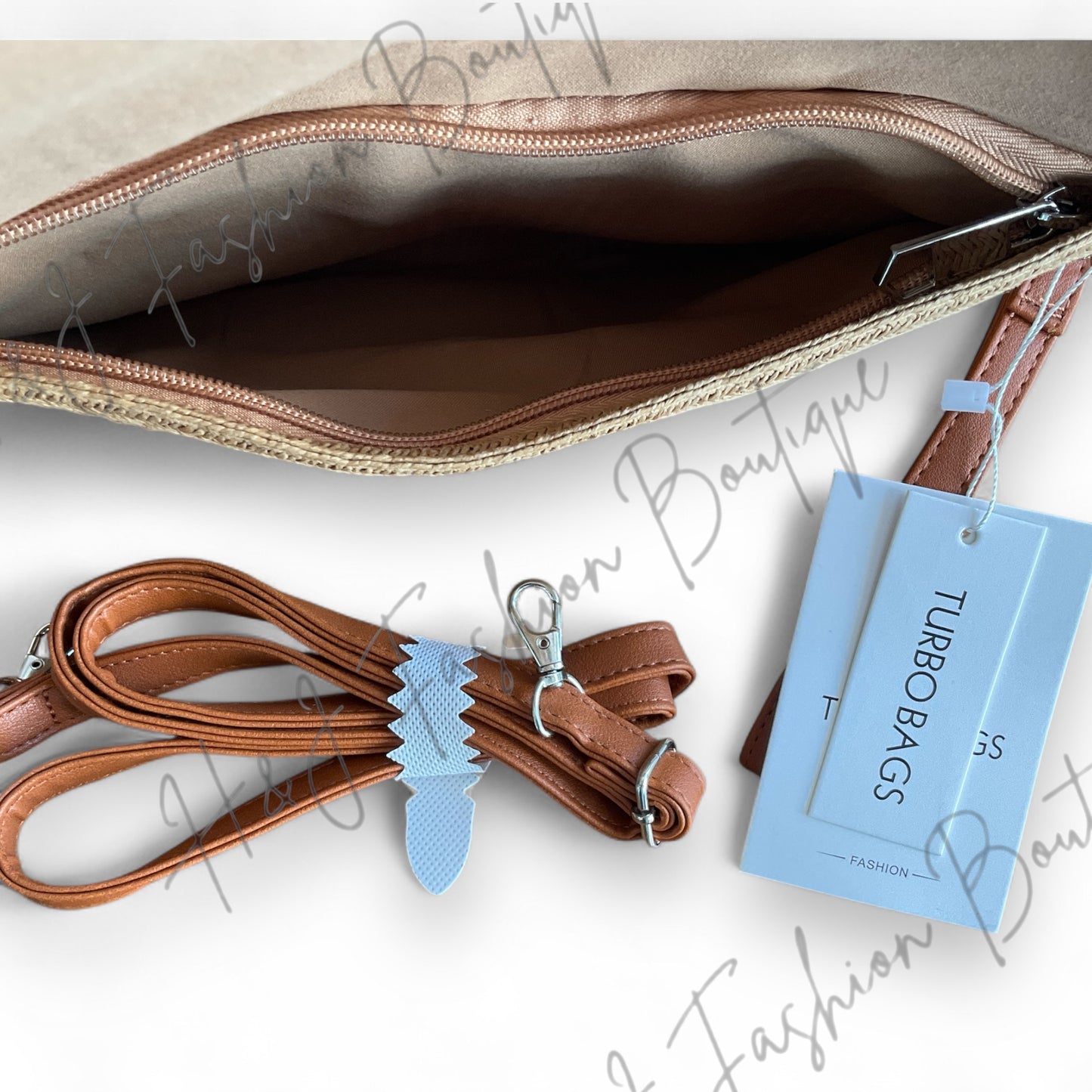 Taygan. Straw Clutch Bag