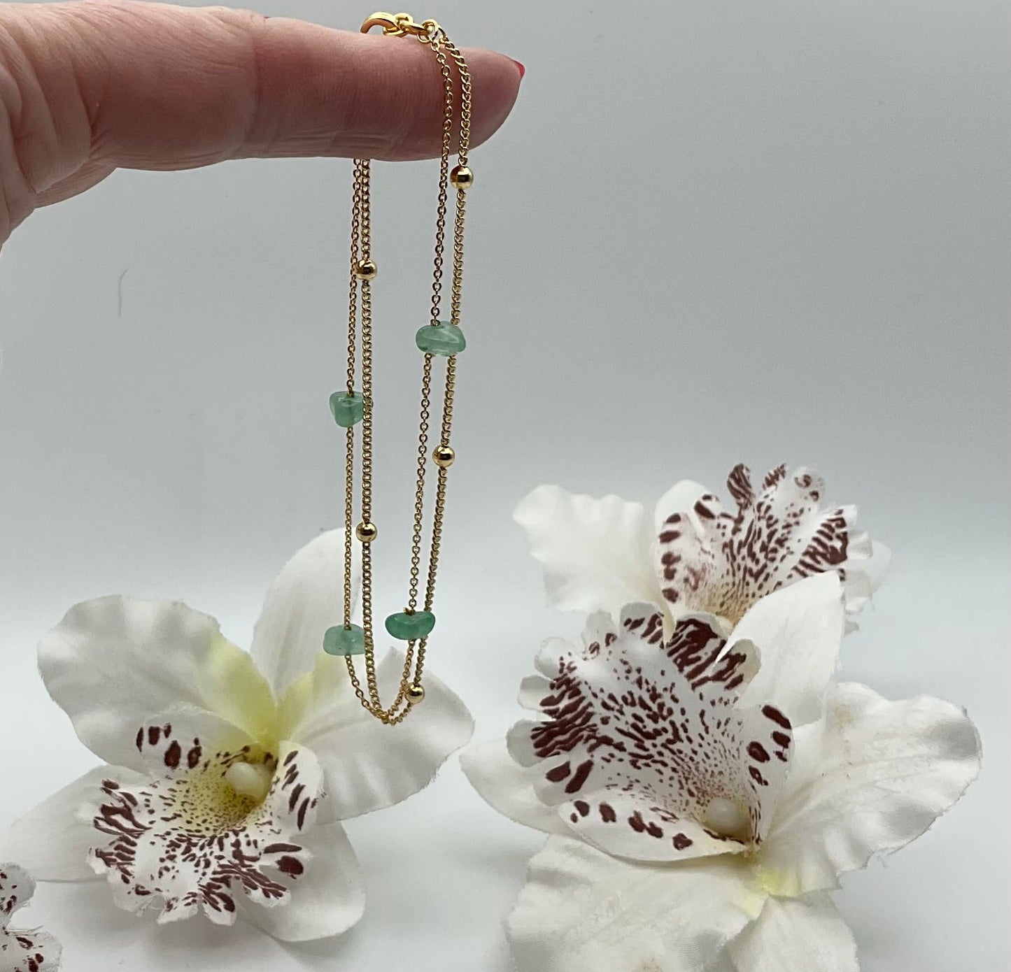 Whisper Layer Bracelet – Green Aventurine