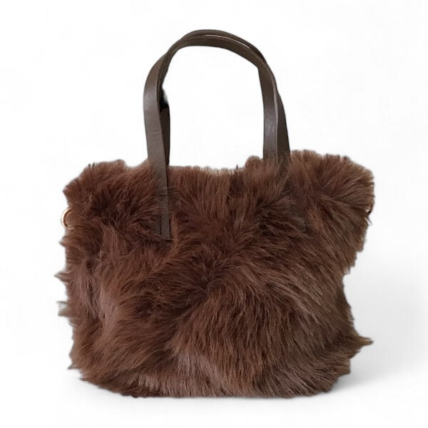 Ava. Fluffy Handbag.