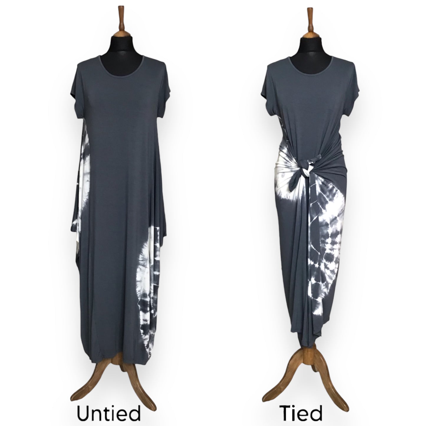 ISADORA. Stylish Tie Dye Parachute Midi Dress