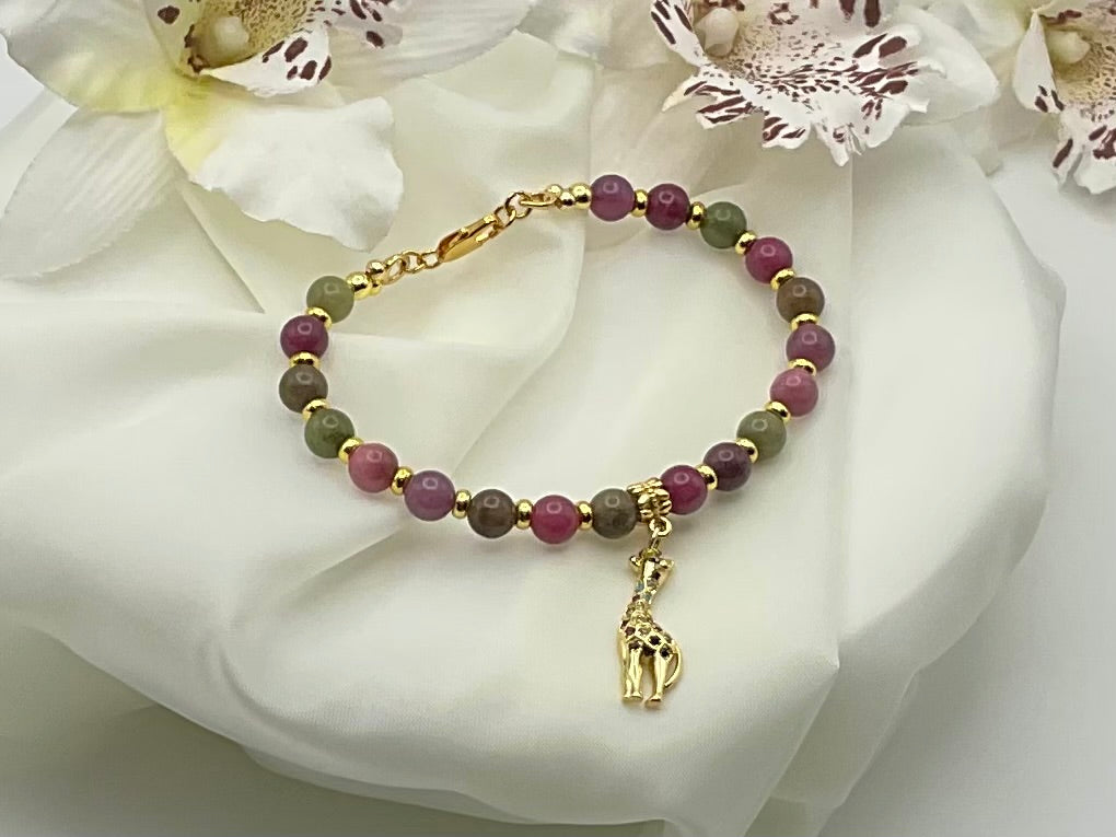 Wanderlust Giraffe Chalcedony Bracelet
