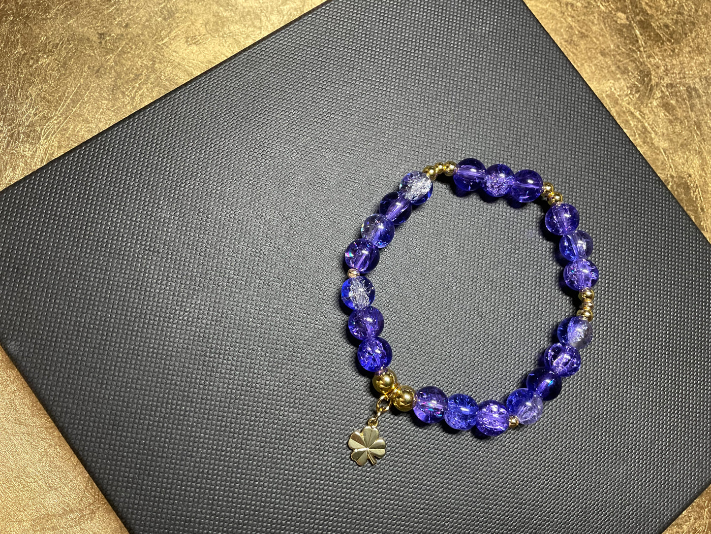 Purple Dream Lucky Clover Bracelet