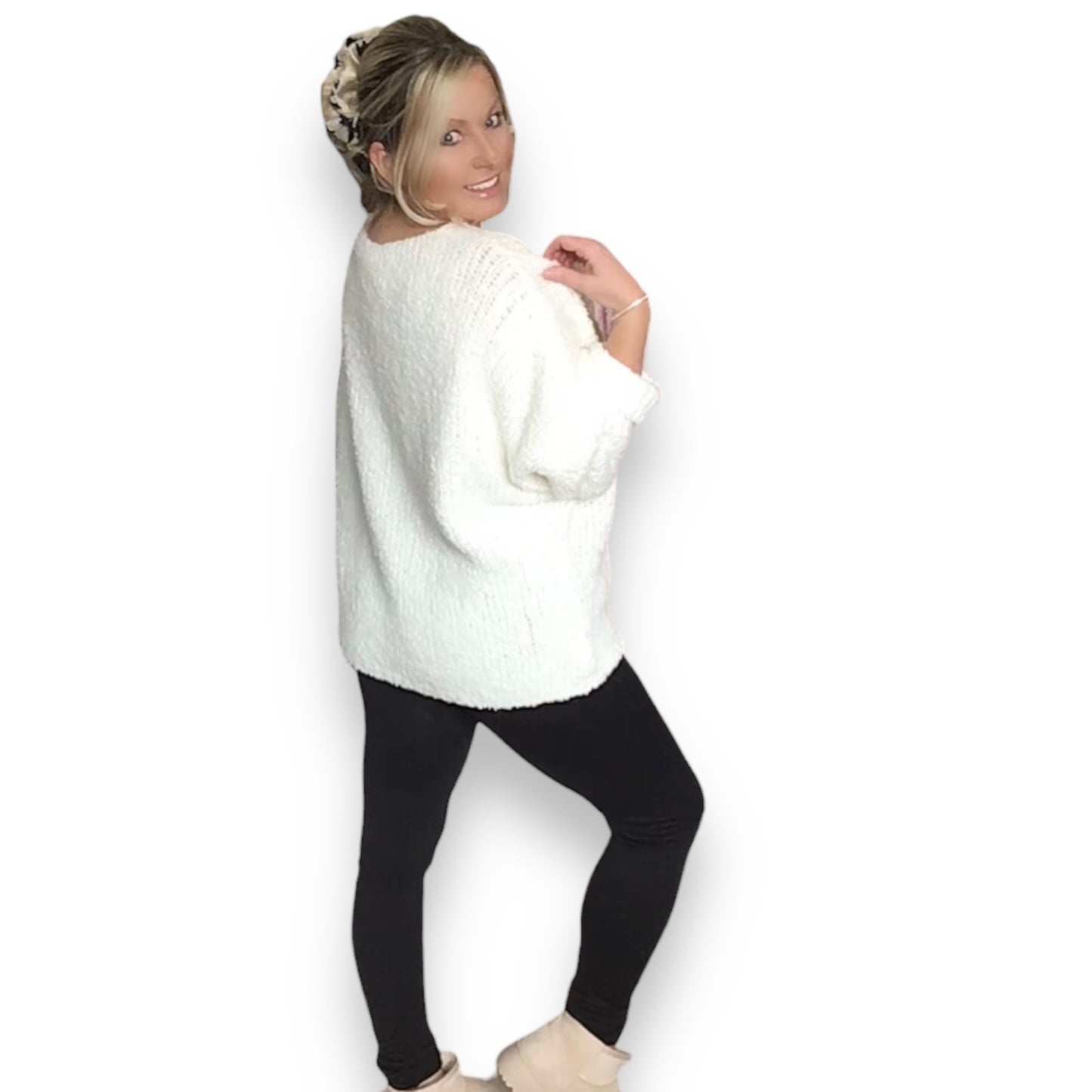 Perrie. Soft & Cozy Cherry Jumper