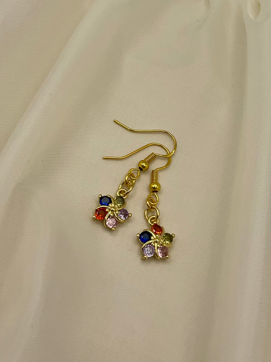 Midnight Bloom Drop Earrings