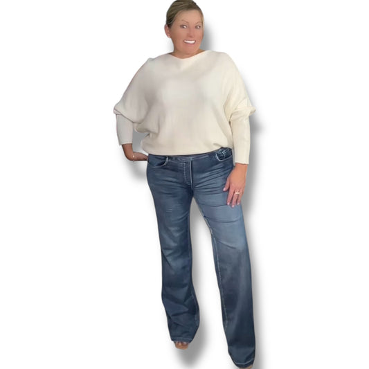 High Stretch Boot Cut Jeans (Denim-Jeggings)