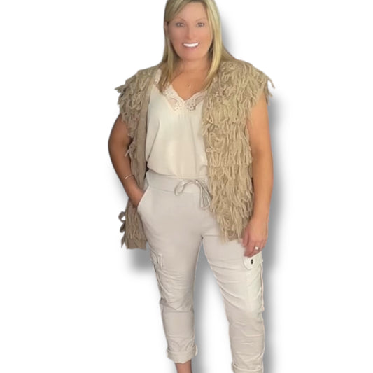 Loop Knitted Waistcoat (Millie)