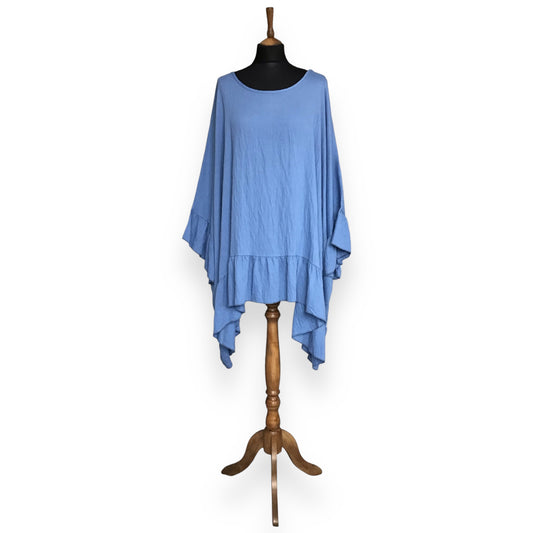 DOLLEE. Oversized Frill Edge Cover-up/Top