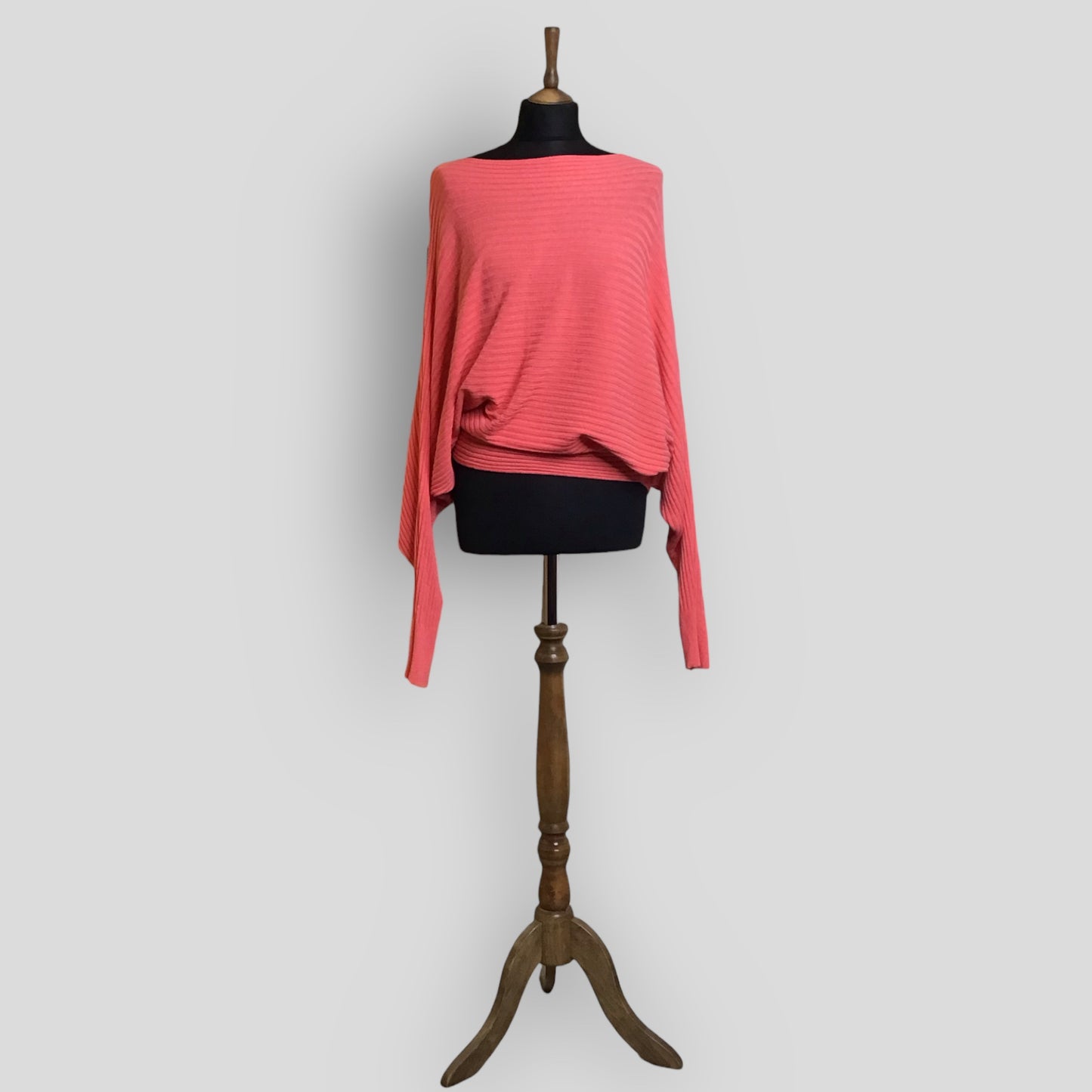 MORGAN. Soft feel ribbed batwing sweater top