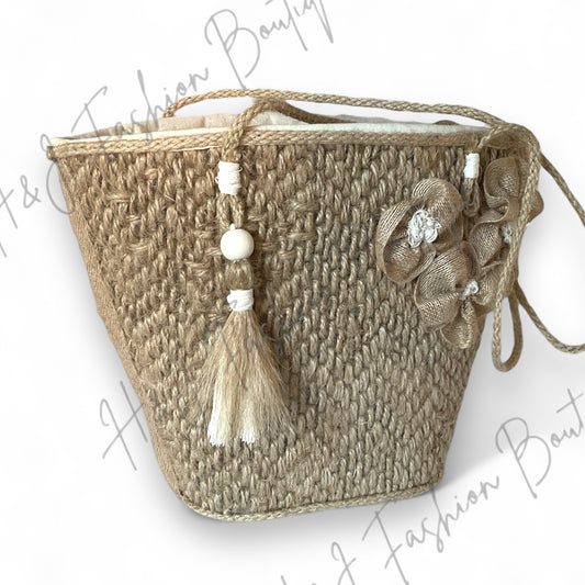 Daisy by Heather. Hand Crafted Basket Bag
