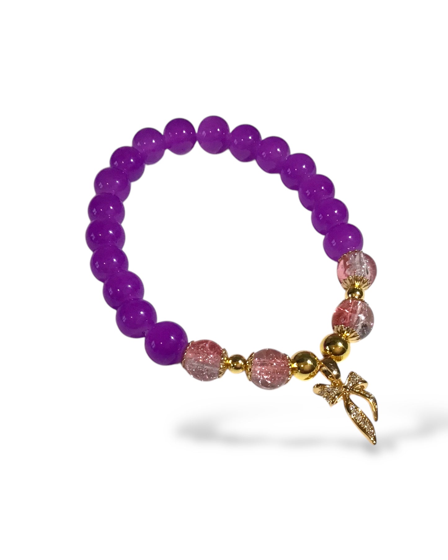 Purple Kiss Charmayne Beaded Bracelet