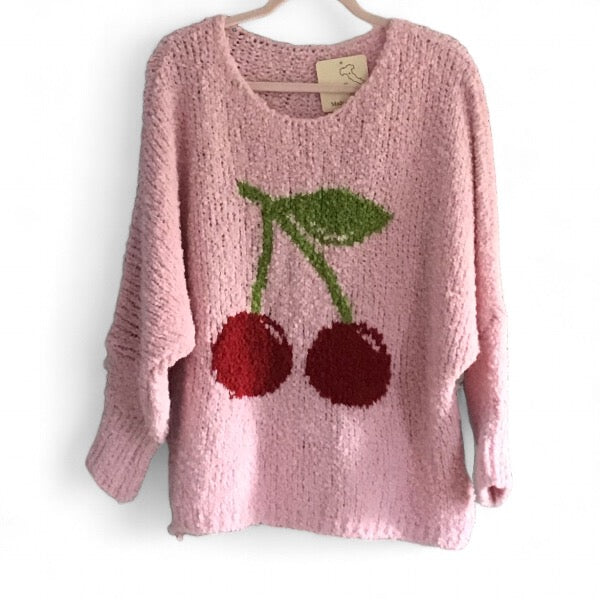 Perrie. Soft & Cozy Cherry Jumper