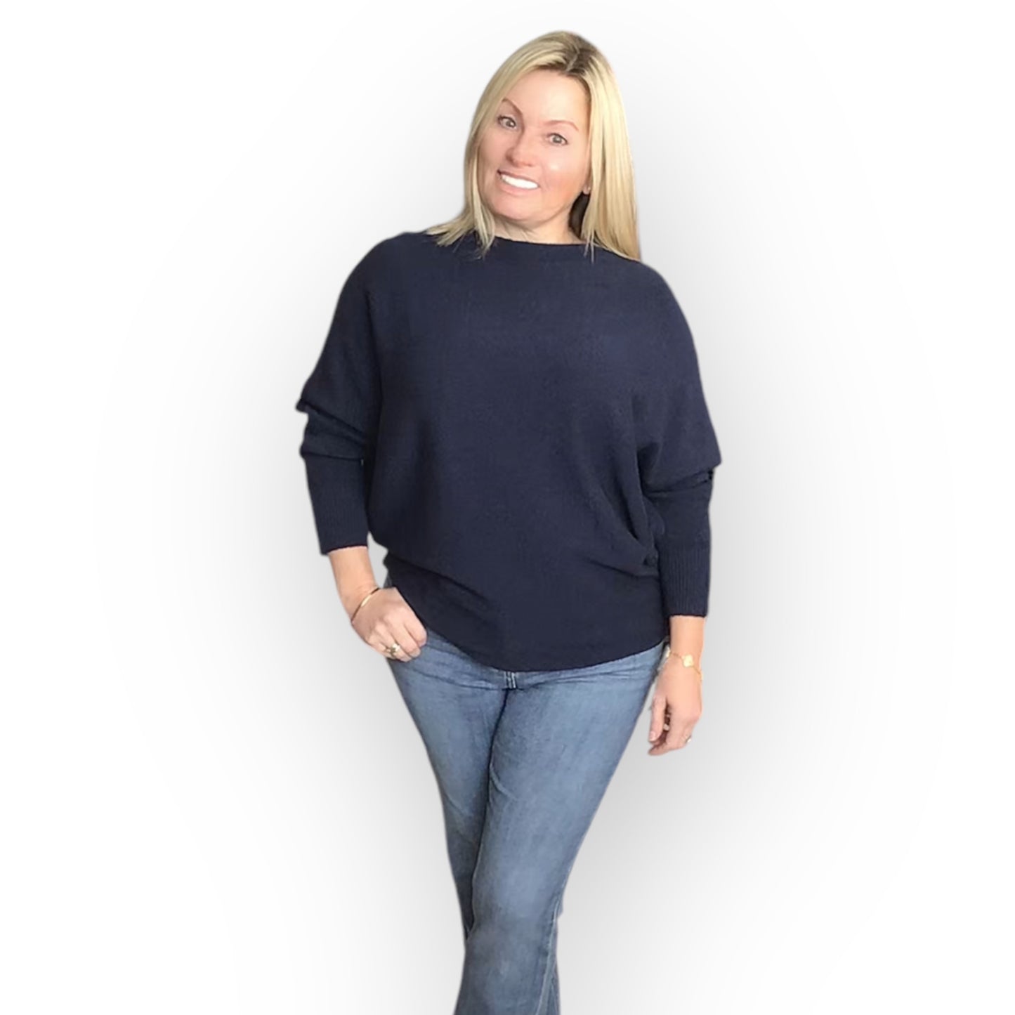 Aurora. Super soft batwing sweater