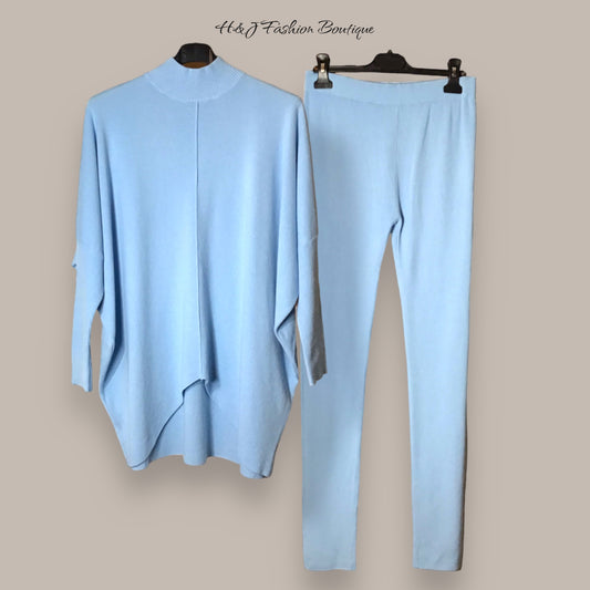 BLANCH. High neck soft feel loungewear Co ord set,