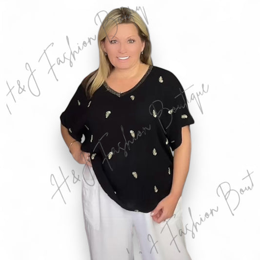 Lottie Golden Fish T Shirt Top