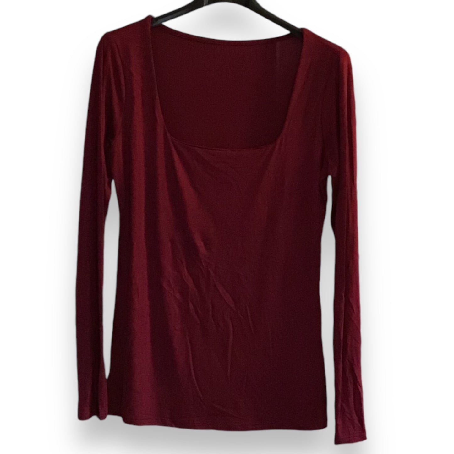 Bryony. Square Neck Long Sleeve Essential Top