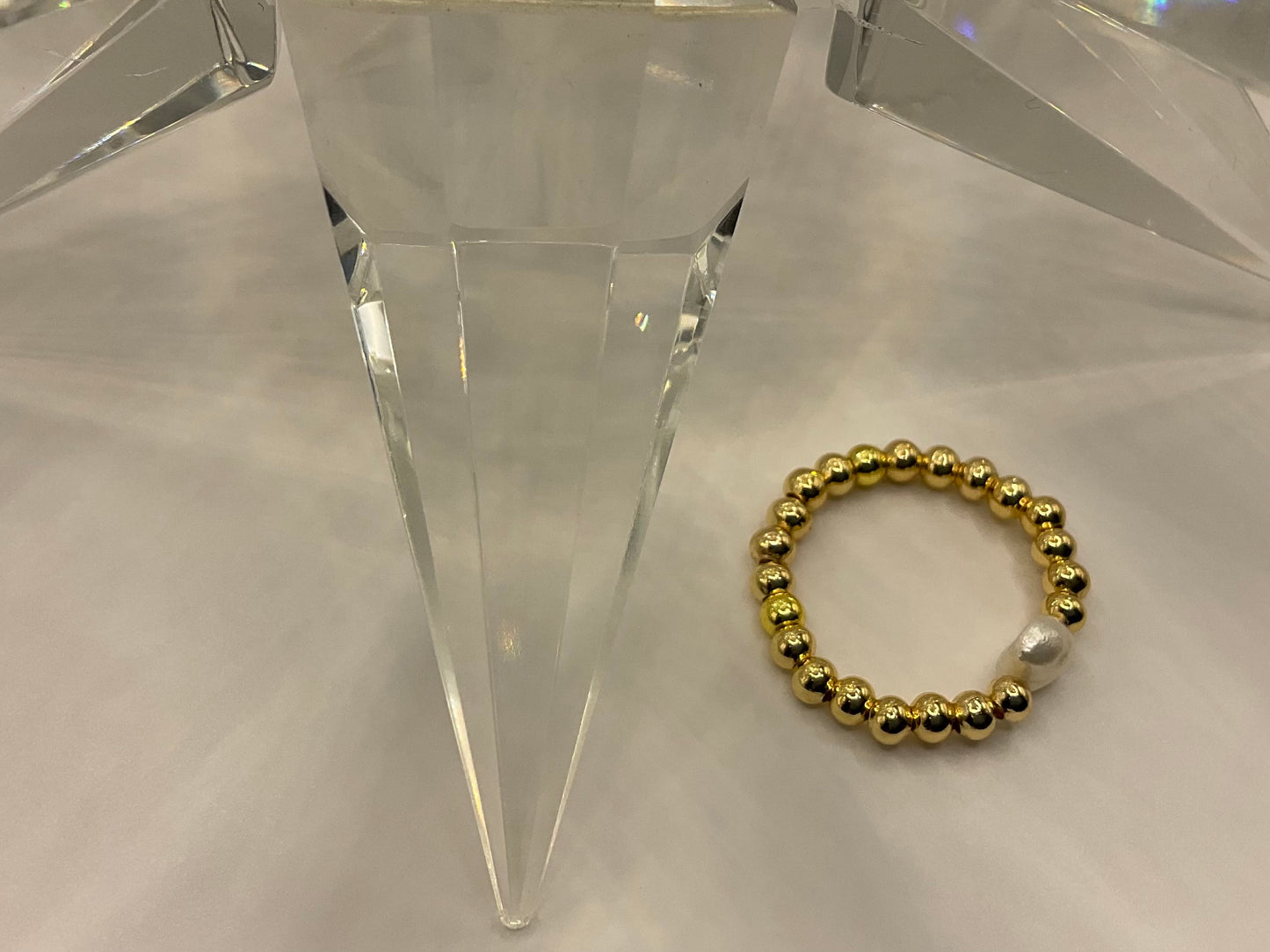 The Aurélie Pearl Bead Ring