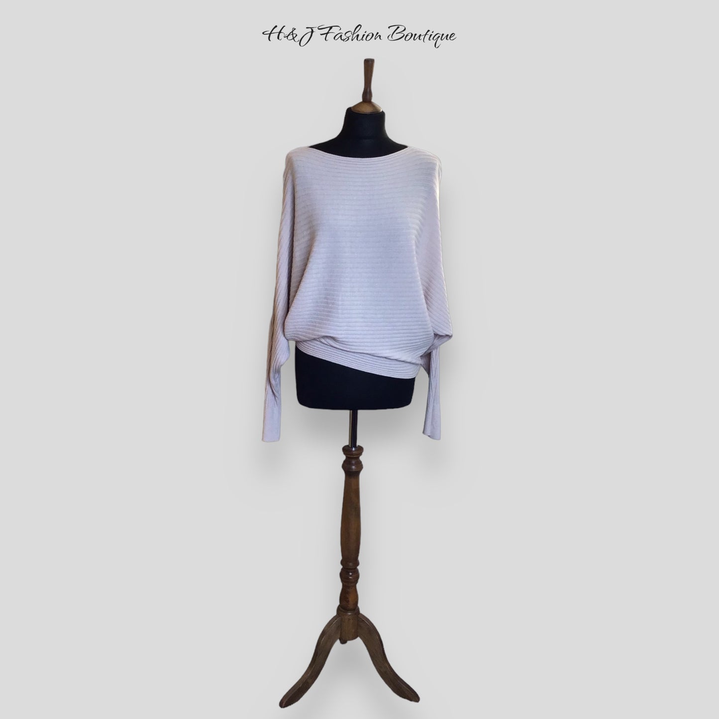 MORGAN. Soft feel ribbed batwing sweater top