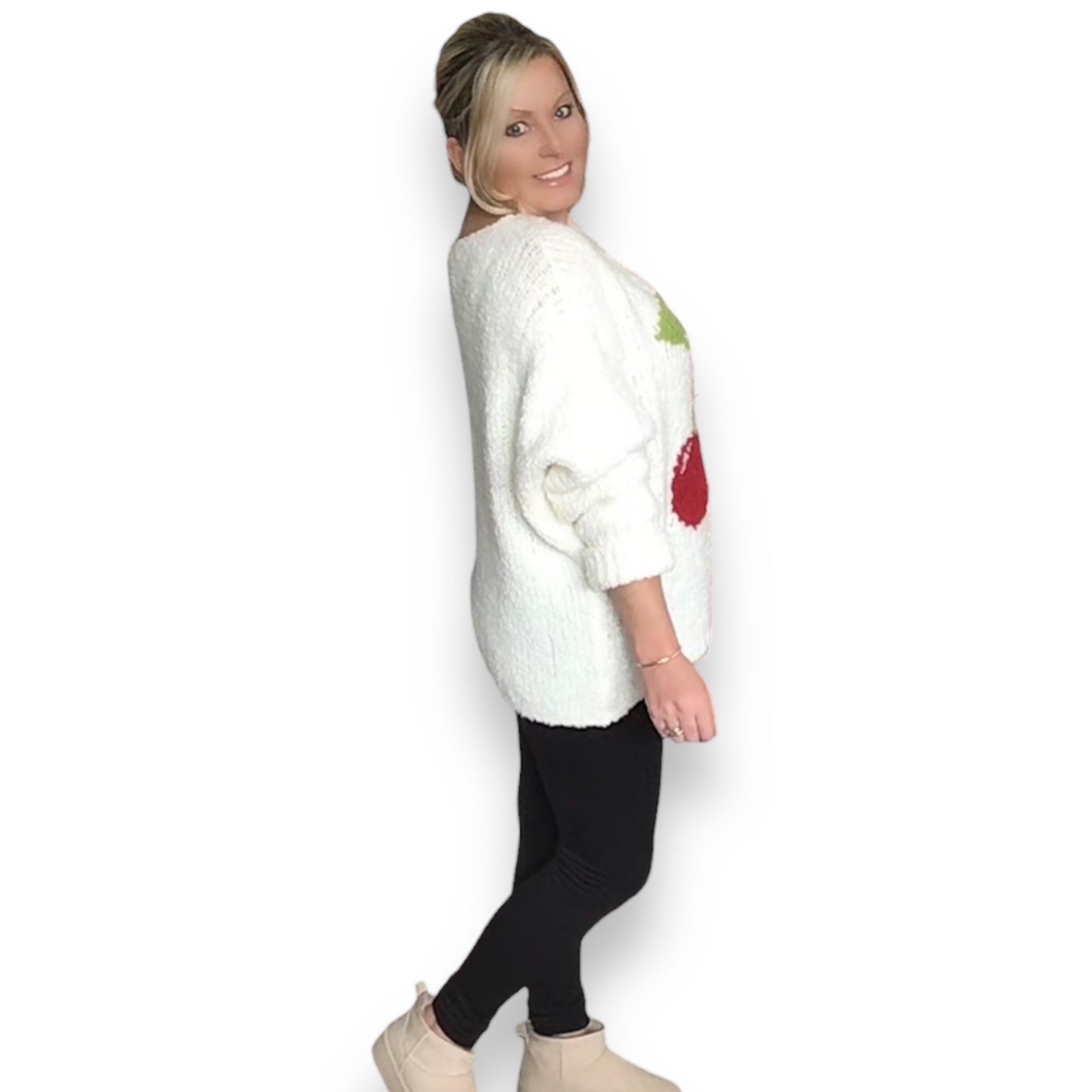 Perrie. Soft & Cozy Cherry Jumper