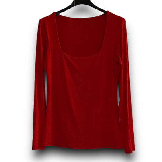 Bryony. Square Neck Long Sleeve Essential Top