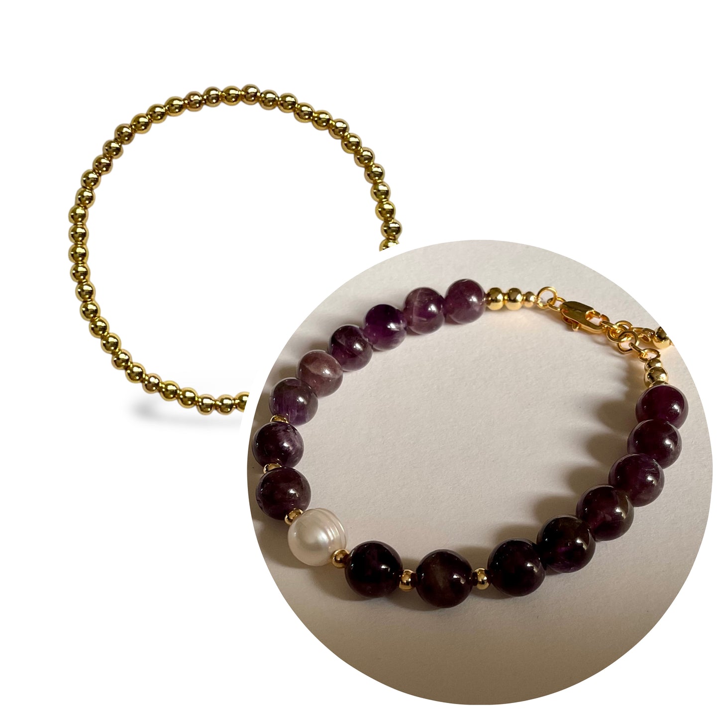 Amethyst Dusk Pearl Bracelet