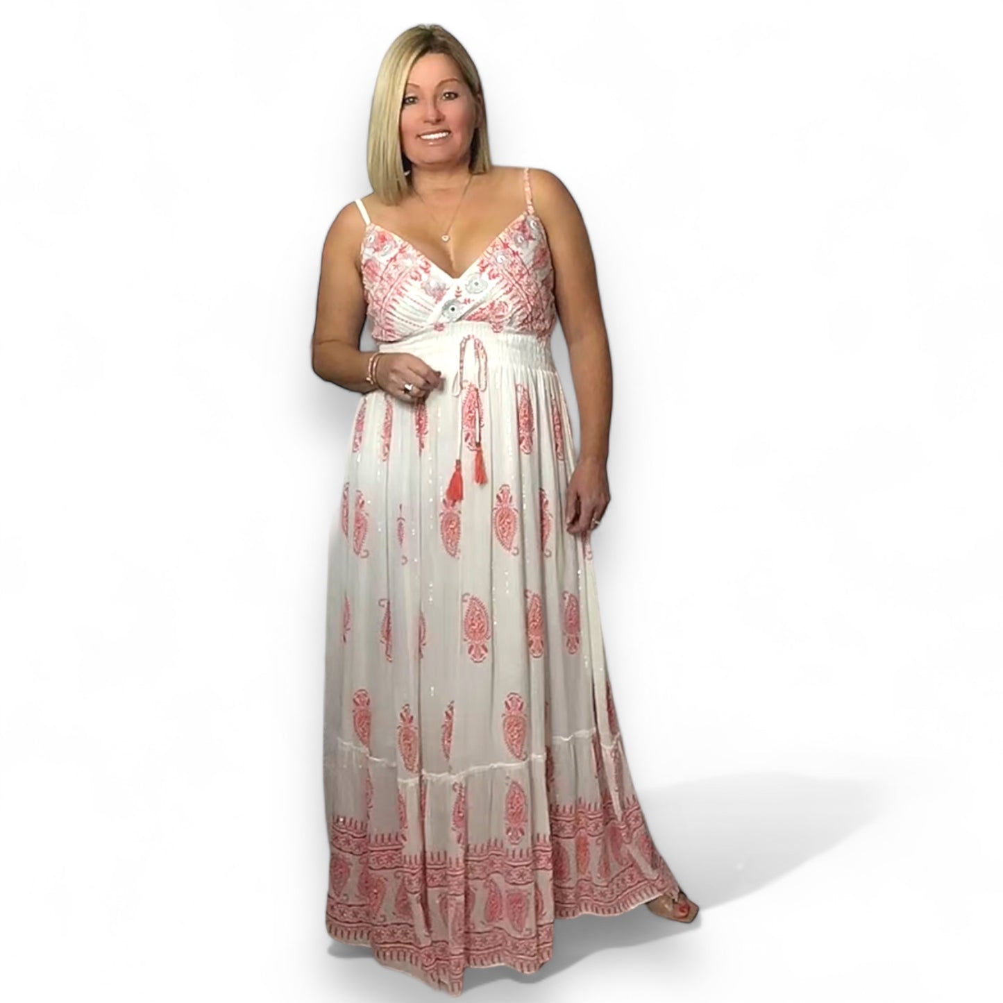 ARIA. Boho Maxi Dress.