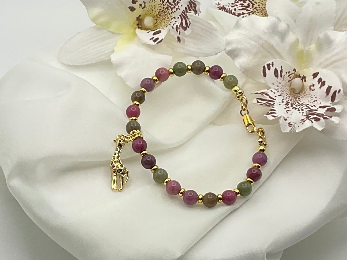 Wanderlust Giraffe Chalcedony Bracelet