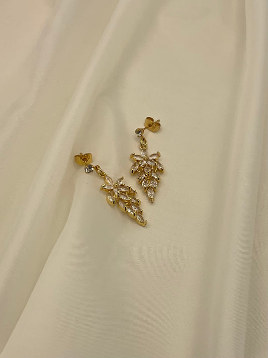 Shaye. 18k Gold Plated Drop Earrings ( Handcrafted )