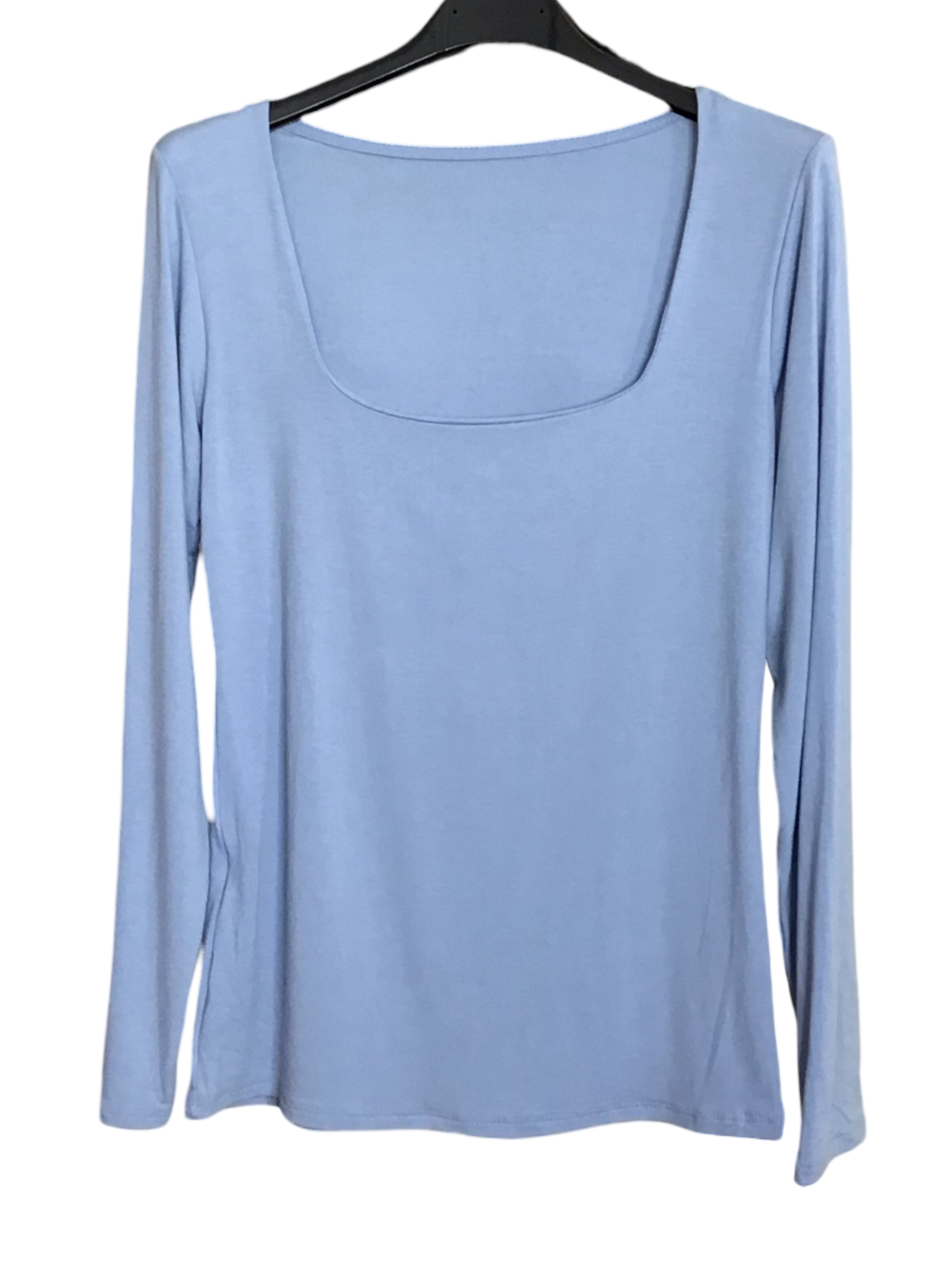 Bryony. Square Neck Long Sleeve Essential Top