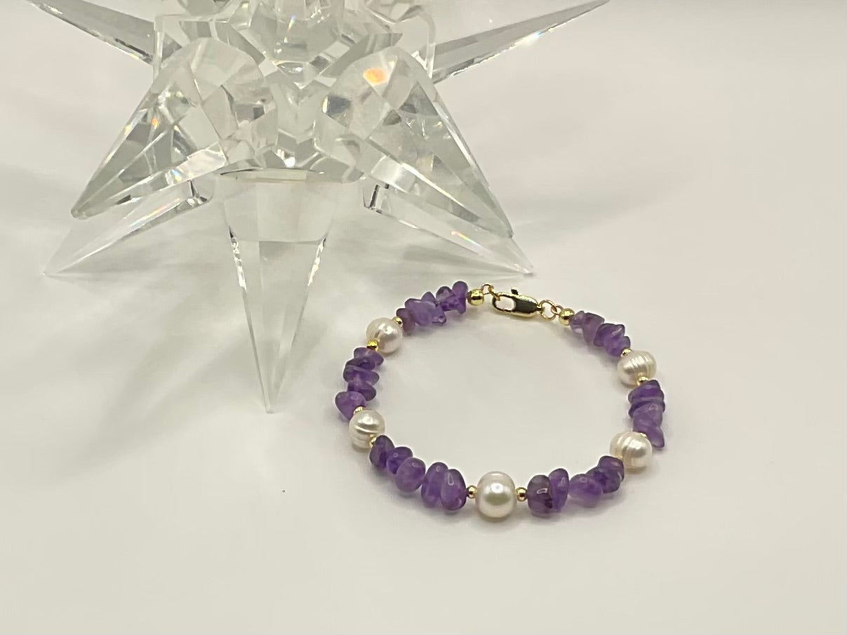 The Amethyst Grace Bangle